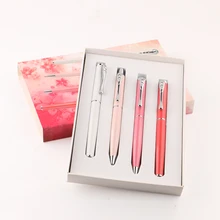 TERCEL Сакура Четырех частей Шариковая Ручка Ручка Карандаш пенал Пишущая кисть канцелярия тактическая ручка канцилярия милая канцелярия всё для школы канцелярия