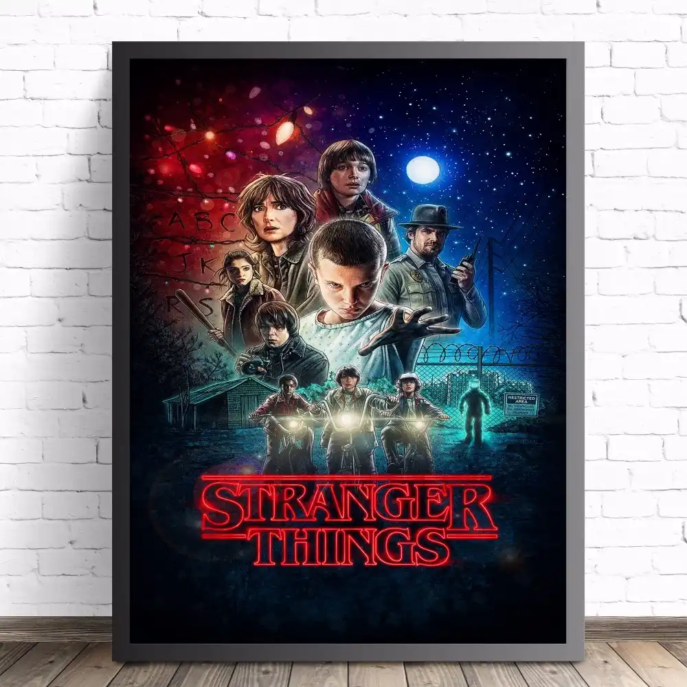 Stranger Things Movie Poster Canvas Picture Art Print Premium Quality