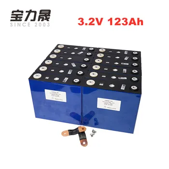 

US EU TAX FREE 16PCS 3.2V 123Ah lifepo4 battery 4000 CYCLE LFP lithium solar MAX 3C 24V 36V 120ah RV motor wind power system RV