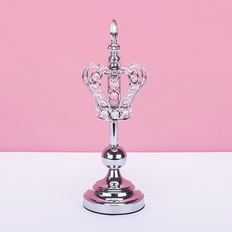 1pcs silver M Подсвечник десертный стол Декорации для свадьбы домашний торт стенд - Цвет: 1pcs silver M