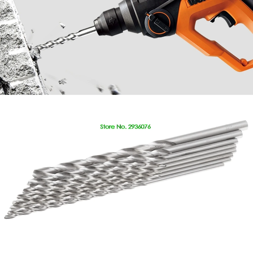 2018 New 8Pcs 4 10mm Dia HSS Straight Shank Twist Drilling Bit Tool