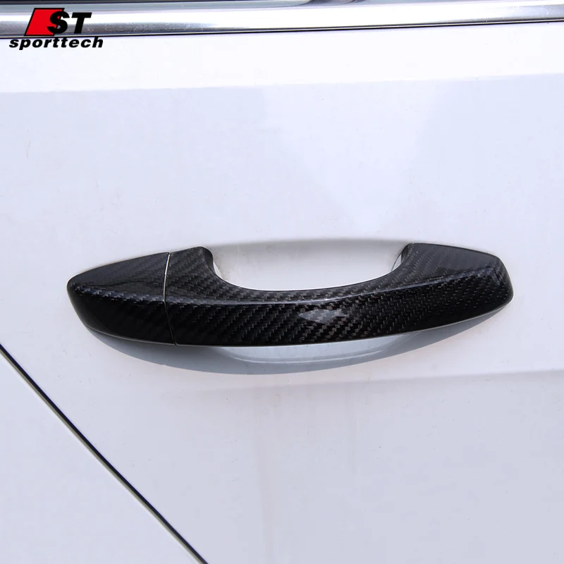 Крышка дверной ручки из углеродного волокна для Volkswagen Golf 7 Tiguan 3D наклейка VW Golf7
