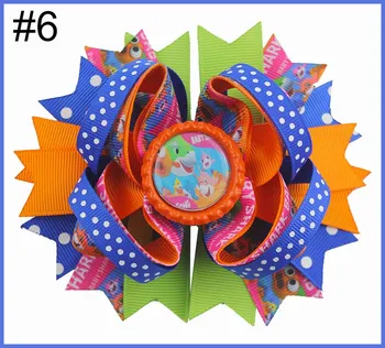 

free shipping 30pcs Baby Cartoon hair bows With Baby bows Dolls clips girl hair bows For Children Girl hair