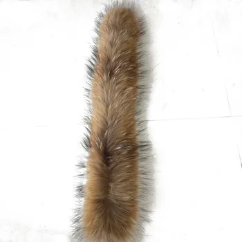 

Raccoon Fur Collar Natural Fur Trim Hoodie Custom Made Fox Fur Collar Trim For Down Coat Hood Natural Fur Collar