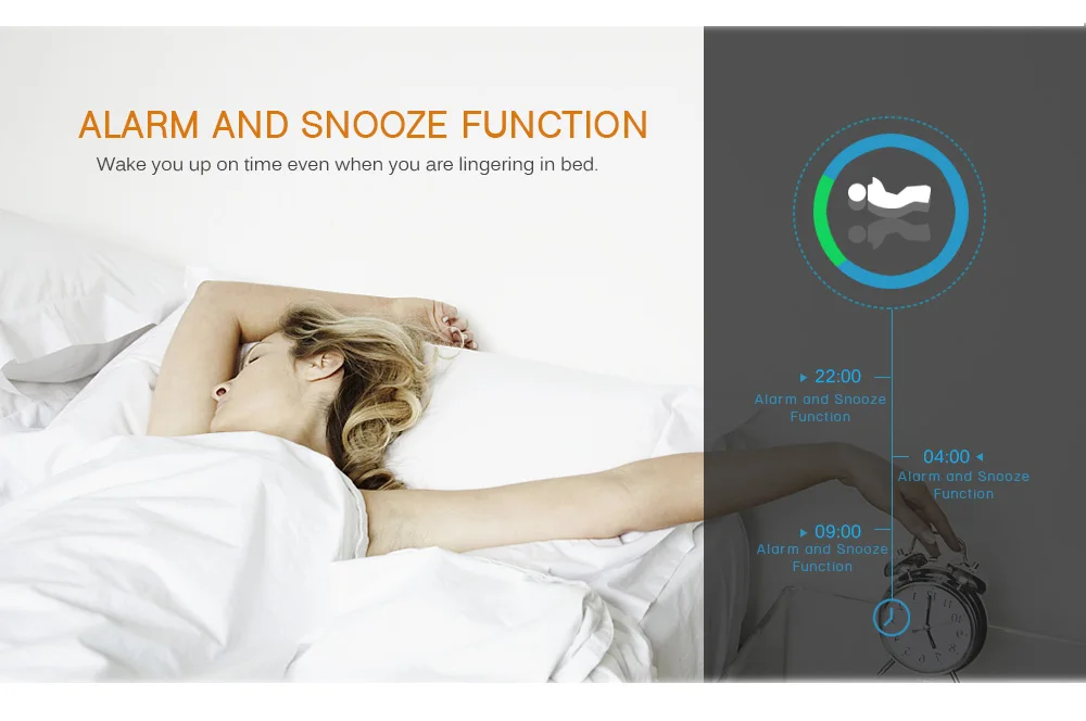 TS - S69 Multifunctional Noiseless LED Mirror Clock Display Time / Temperature