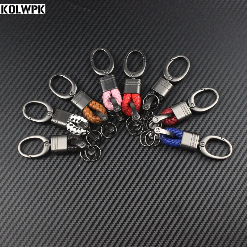 

PU Leather Metal Key Ring Key chain For BMW E46 E52 E53 E60 E90 F01 F20 F10 F30 F15 X1 X3 X5 X6 car Styling