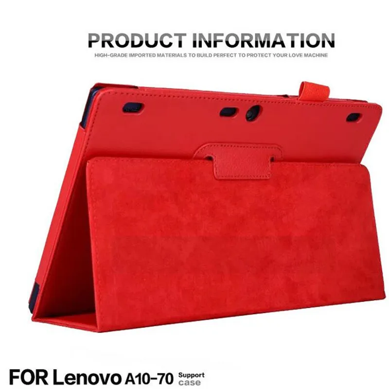 Чехол книжка из искусственной кожи для Lenovo Tab 2 A10 70F с функцией автоматического