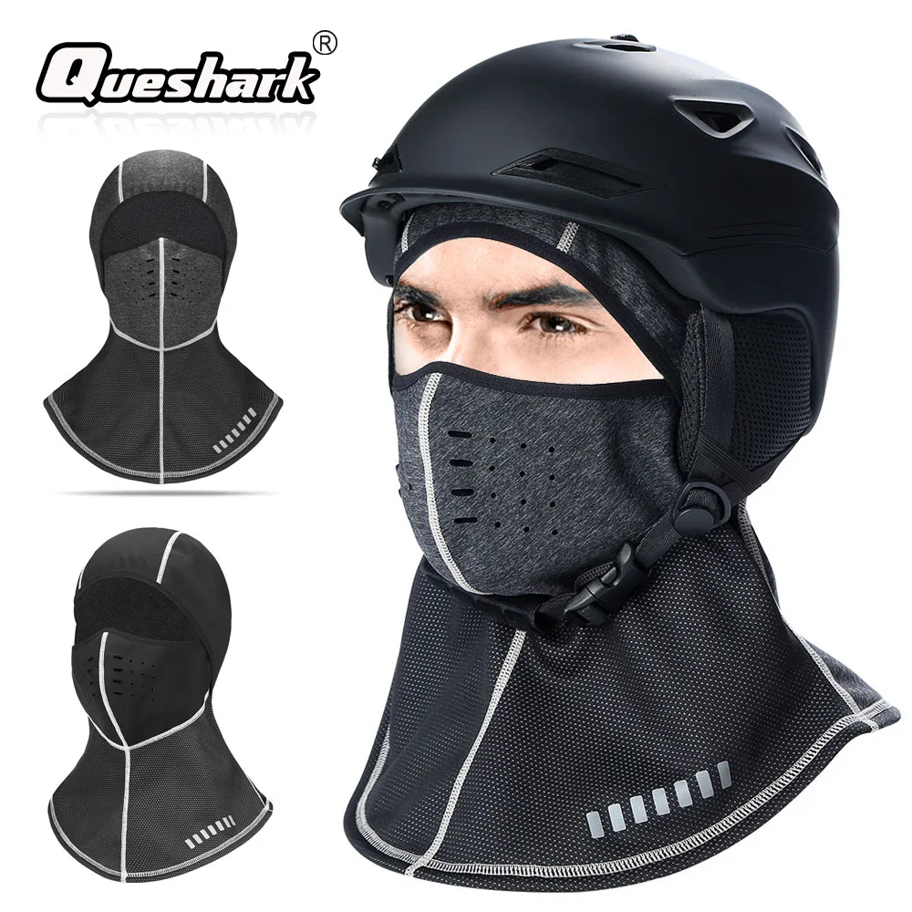 Queshark маска для лица зимняя теплая велосипедная альпинистская Лыжная