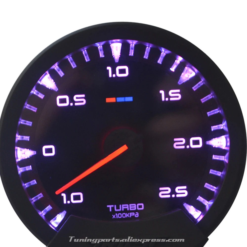 

Universal Quick Response Oil Press/Oil Temp/Water Temp/Volt/Tachometer /Turbo Automobile Gauge Car Meter With 7 Lights