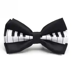 Мужской галстук-бабочка пианино клавиатура с принтом бабочка под смокинг вечерние свадебные унисекс волшебник официант Галстуки
