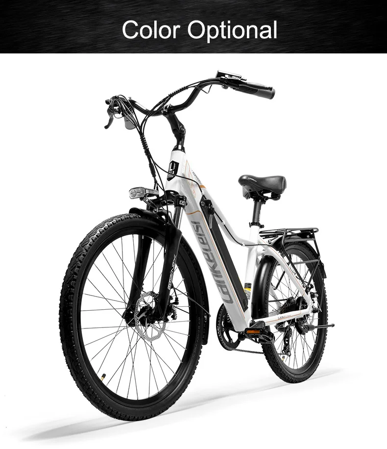 Pard3.0 26 дюймовый электровелосипед, 300 Вт городской велосипед, подвесная вилка с масляной пружиной, велосипед с педалью, длинная выносливость