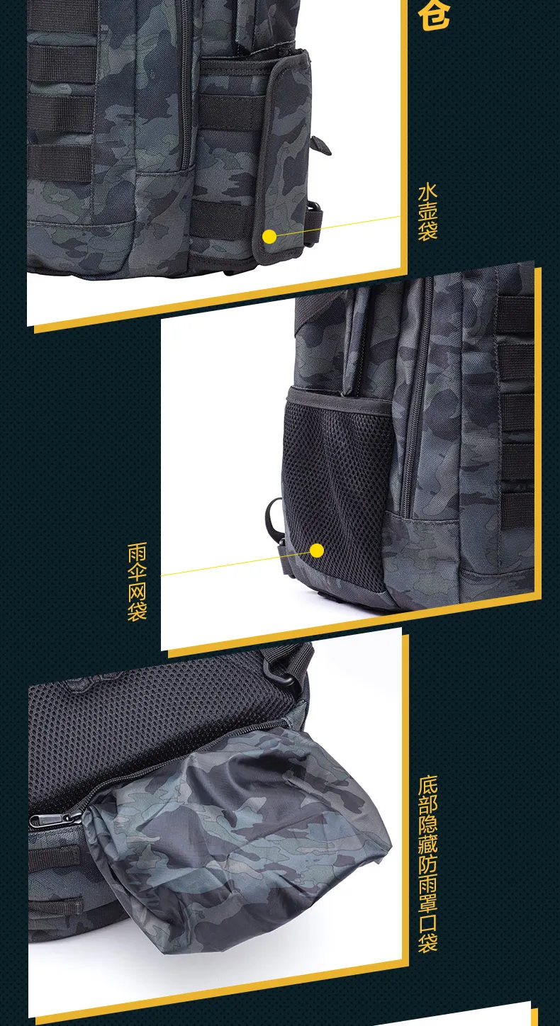 Xiaomi 90fen тактический рюкзак военный рюкзак Водонепроницаемый армейский рюкзак для спорта на открытом воздухе, кемпинга, туризма, рыбалки, охоты 26L сумка