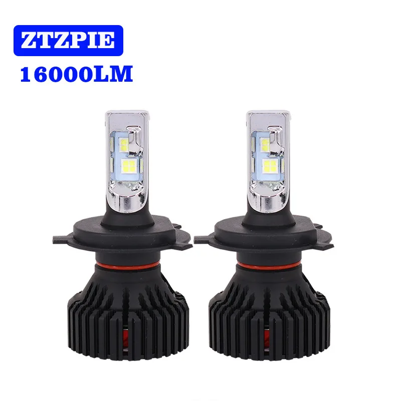 

ZTZPIE 60W 16000LM T8 Car H4 Led Bulb Headlights Automobile Super Bright 360 Degree H7 Led Lights XHP50 Lamp Beads 2PCS