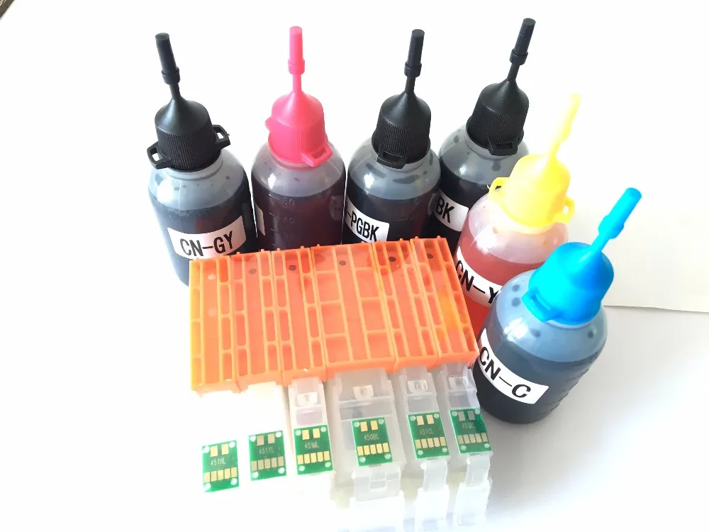 6 Colors PGI 250 PGI 251 Ink Refill Kit For Canon MG6320 MG7120 iP8720