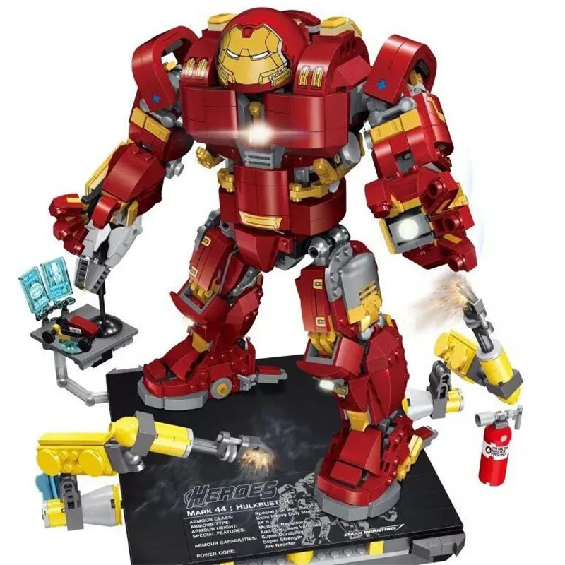

34036 1538Pcs Super Hero Compatible with 07101 Iron Man Anti Hulk Mech Hulkbuster Ultron Building Bricks Blocks