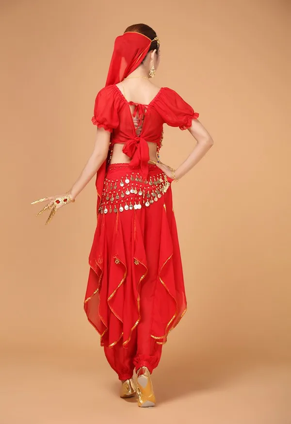 New Plus Size 4pcs Set Belly Dance Costume Bollywood Costume Indian Dress Bellydance Dress Womens Belly Dancing Costume Sets