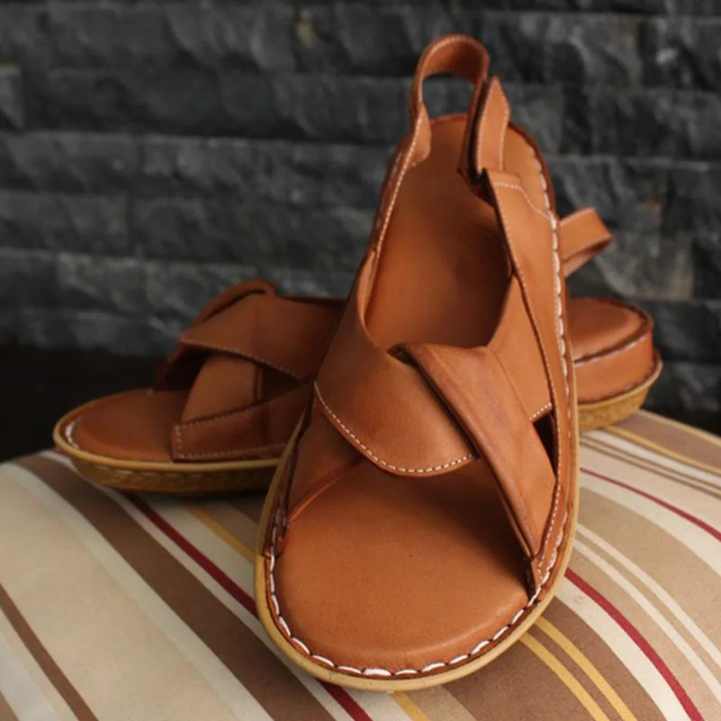 

Summer Hollow Out Wedge Buckle Sandals Summer Beach Bohemia Boho Sandals Platform Wedge Heels
