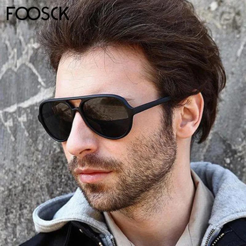 Мужские и женские солнцезащитные очки FOOSCK классические дизайнерские Брендовые