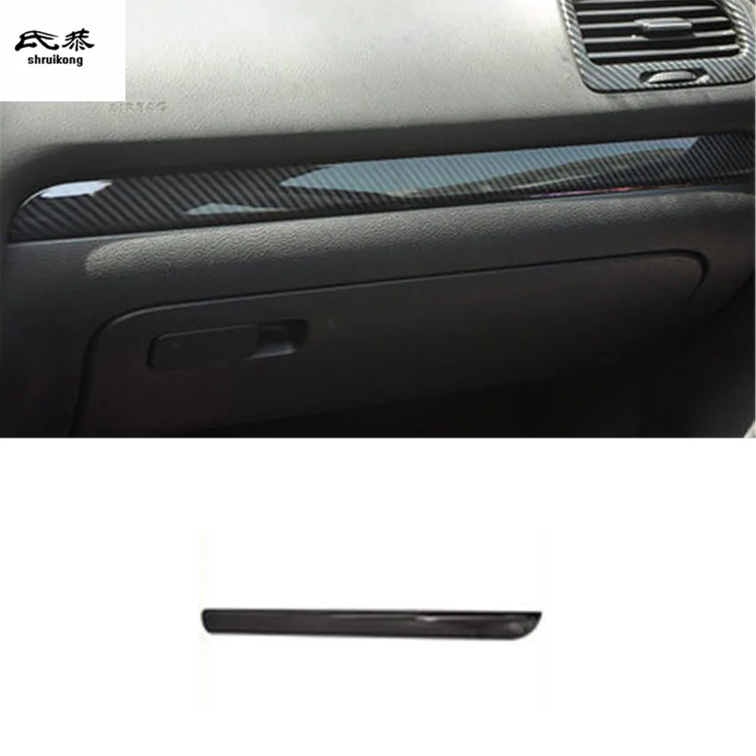 1 шт., автомобильные наклейки, АБС углеродное волокно, зерно, для пассажирской боковой панели, декоративная крышка для 2009-2013 Volkswagen VW golf 6 MK6