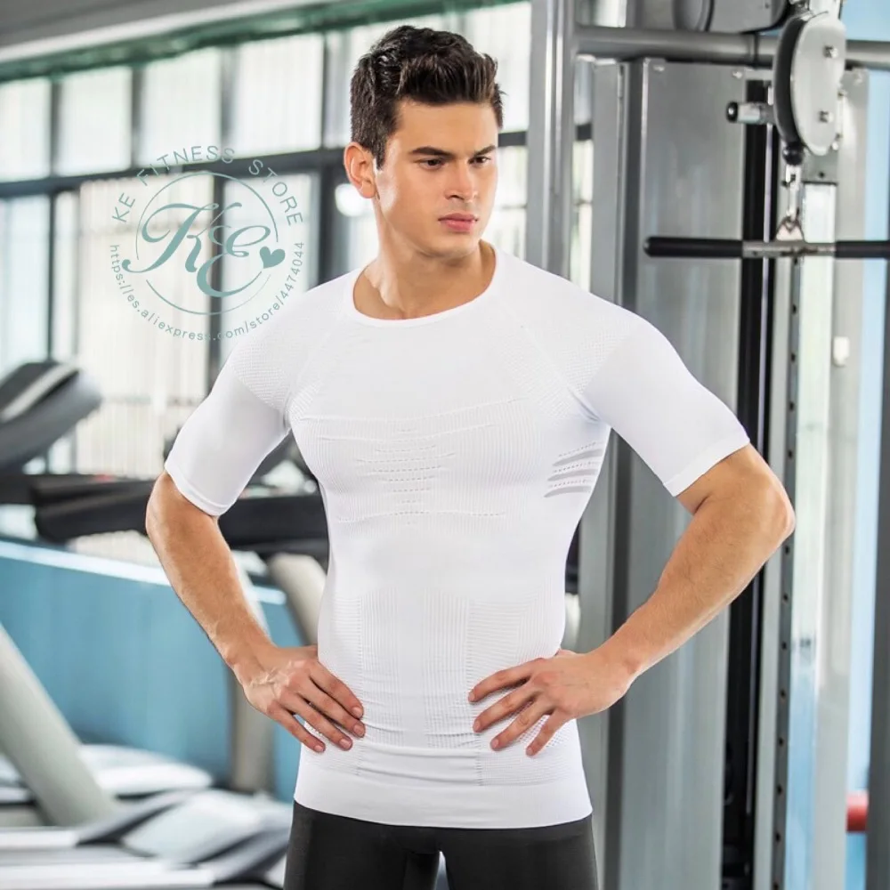 KE camiseta ligera calada deportiva hombre транспарантная secado rapido manga corta для фитнеса бега Futbol basket yoga tenis