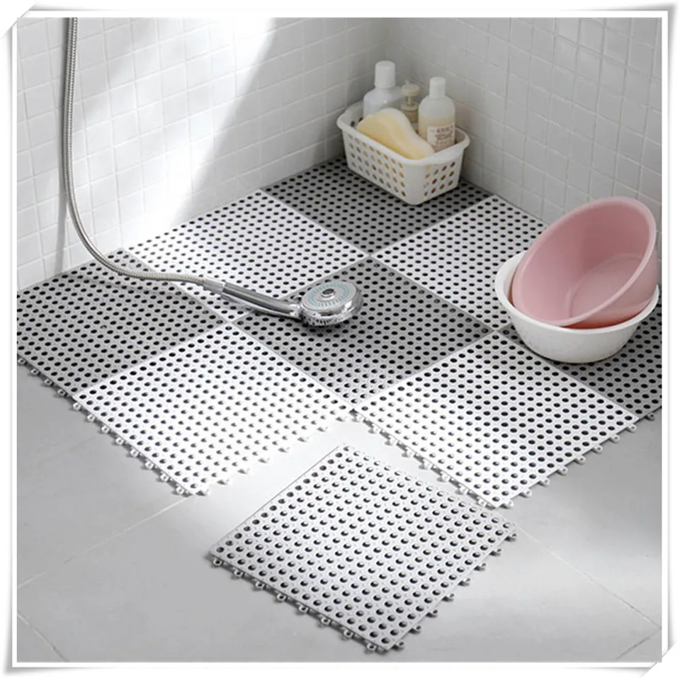 MSJO коврики для ванной комнаты без скольжения для детей синий ПВХ квадратный коврик для ванной набор туалетный кухонный пол массажный душ ковер