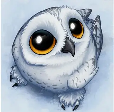 2017 Diamond Embroidery Lovely White Owl Handmade Arts 5D diy Painting Animal Wall Decor Full Square Crystal | Дом и сад