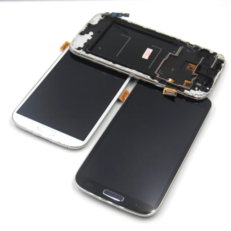 Синий ЖК дисплей Дисплей Замена Экран для samsung S4 i9500 i9505 с дигитайзер Рамка в сборе