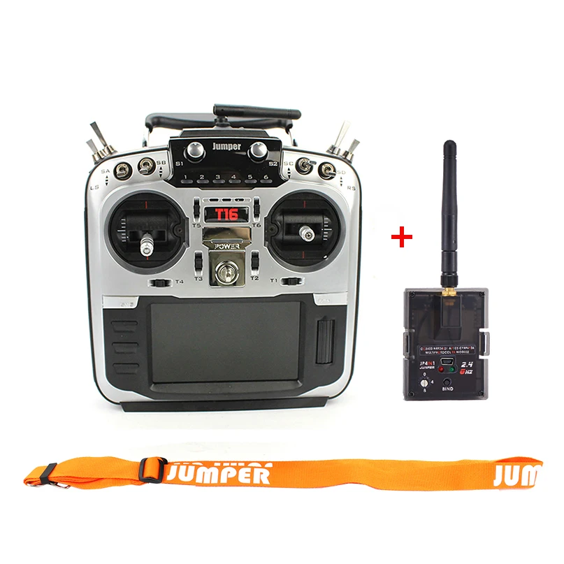 

Jumper T16 Open Source Multi-protocol Radio Transmitter JP4-in-1 Moduel JumperTX 2.4G 16CH 4.3 inch LCD for FPV Racing Drone