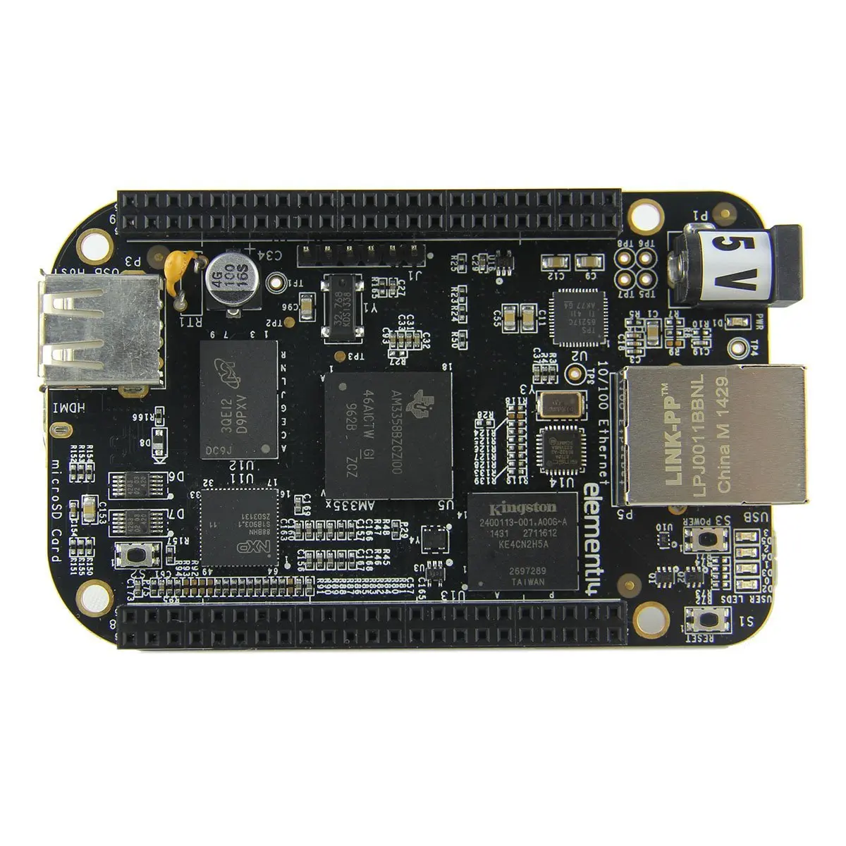 Beaglebone черный BB-Black Rev C 4 ГБ eMMC AM335x Cortex-A8 платформа разработки одной платы Embest версия