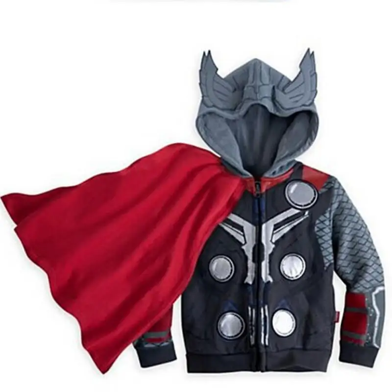 Новинка года, Sudaderas Ninos, Супергерой Marvel, Железный человек, Тор, Халк, Капитан Америка, Человек-паук, Толстовка для детей, куртка с героями мультфильмов, размеры от 2 до 7 лет - Цвет: Picture color