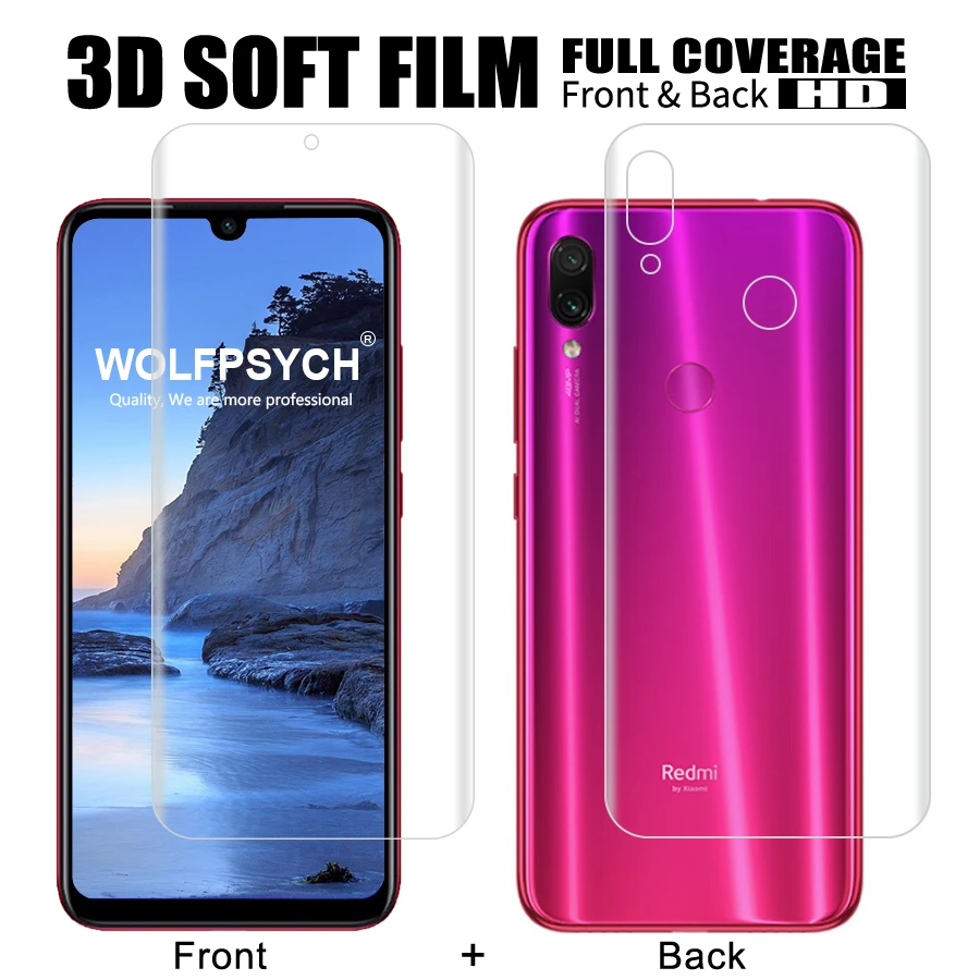 

Silicone Film Screen Protector Film For Xiaomi Mi 9T 9 se A2 lite POCO Pocophone F1 Redmi K20 Note 7 5 6 pro Hydrogel Sticker