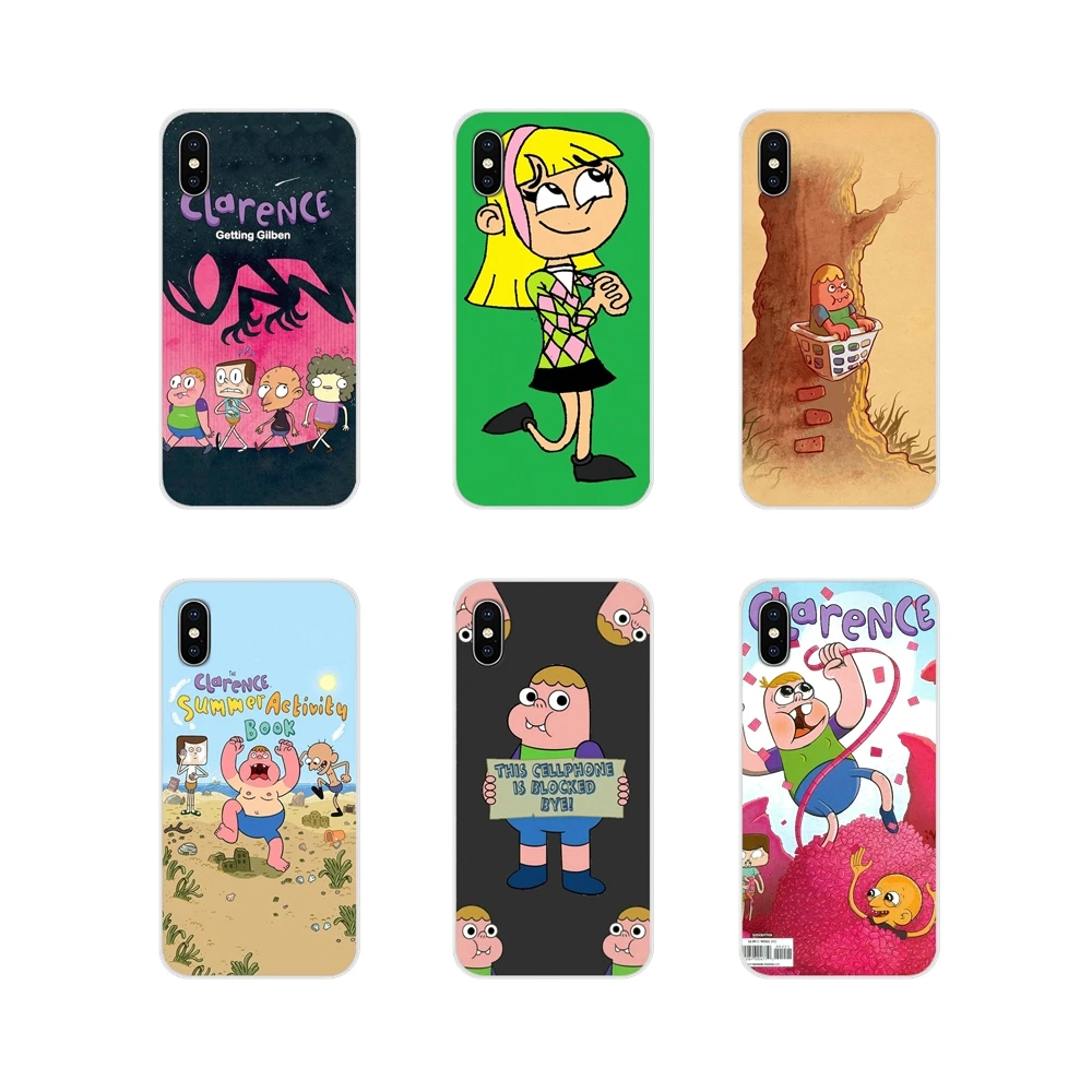 

Children's Cartoon Clarence For Apple iPhone X XR XS MAX 4 4S 5 5S 5C SE 6 6S 7 8 Plus ipod touch 5 6 Silicone Phone Shell Cover