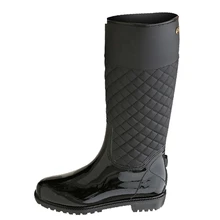 Xemonale Rain Boots Rubber Platform Shoes Woman 2016 Knee High Women Boots Casual Creepers Slip On