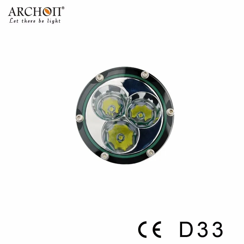 ARCHON D33 W39 светильник для дайвинга 3* XM-L2 U2 светодиодный 100 лм м фонарь для подводного фотографирования с аккумуляторами+ зарядное устройство+ алюминиевая коробка