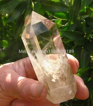 

xd j0015 long AAA NATURAL SMOKY QUARTZ CRYSTAL POINT Healing