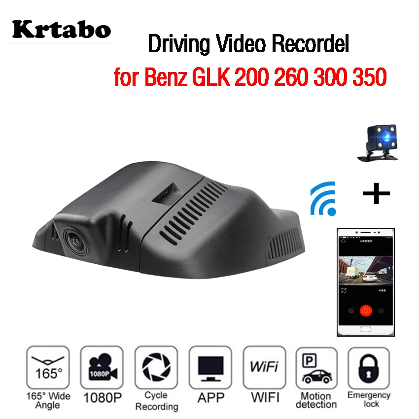 

Driving Recorder For Mercedes Benz GLK 2015 (high with) Car wifi DVR Dash Cam Full HD 1080P ovatek 96658 Dual lens Night Vision