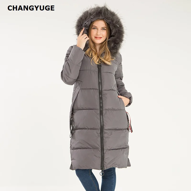 

Winter Women'S Down Coat 2018 New Clothes Cotton-Padded Thickening Down Winter Coat Long Jacket Down Parka Winter Women
