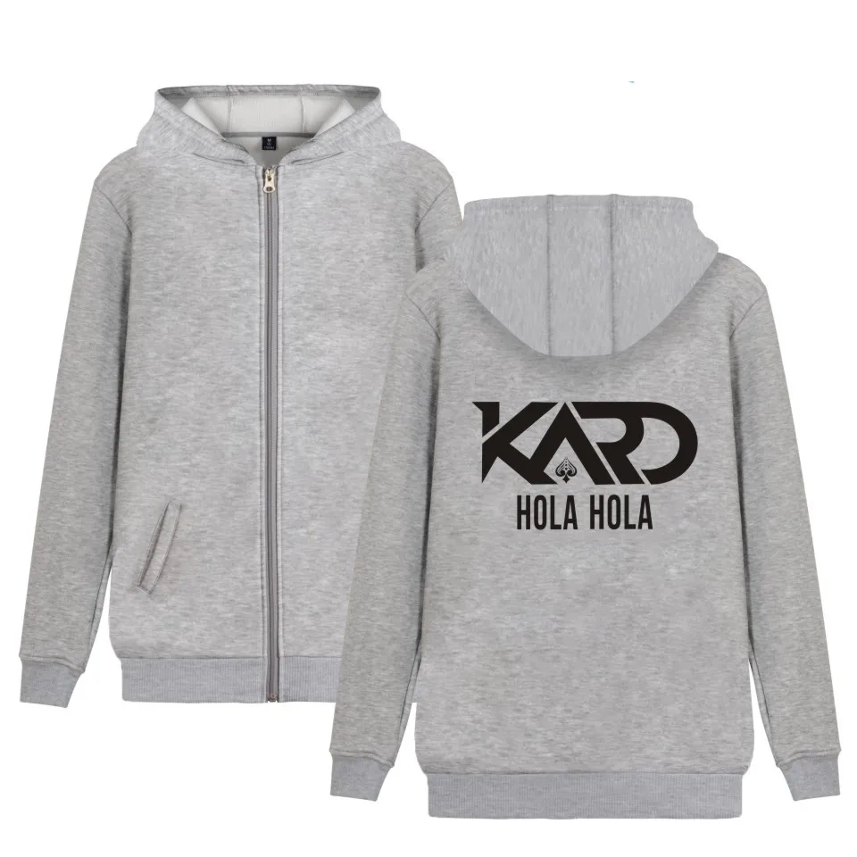 spesifikasi Kelompok K.A.R.D Hoodie Dengan Zipper KPop korea co ed Moombahton EDM KARD SOMIN Mode Hooded Kaus Zip Up Plus Ukuran