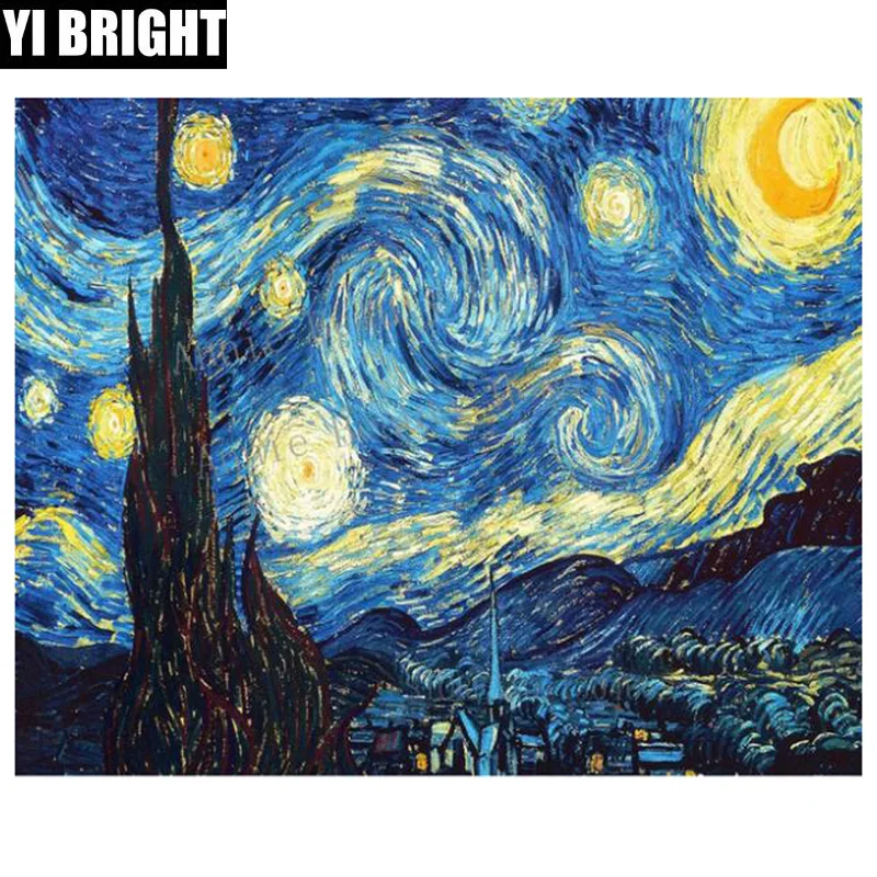 

5D diy Diamond Handmade Square/Round "Starry sky" Diamond embroidery Cross Stitch Kit, Diamond Mosaic Home Gift Decoration