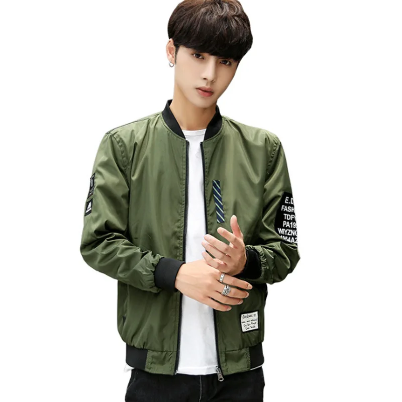 

Korean version of the cross-border exclusive men's jacket spring new air force suit pilot jacket double-sided coat wholesale