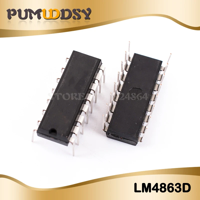 

10PCS/lot LM4863D DIP16 LM4863 4863 New original free shipping fast delivery