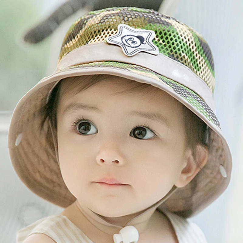 baby camo sun hat