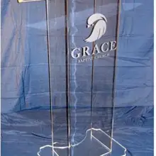 Акриловые лампы для подиума и пульпитных стендов/акриловая сцена/заказной церковный из оргстекла Подиум плексиглас