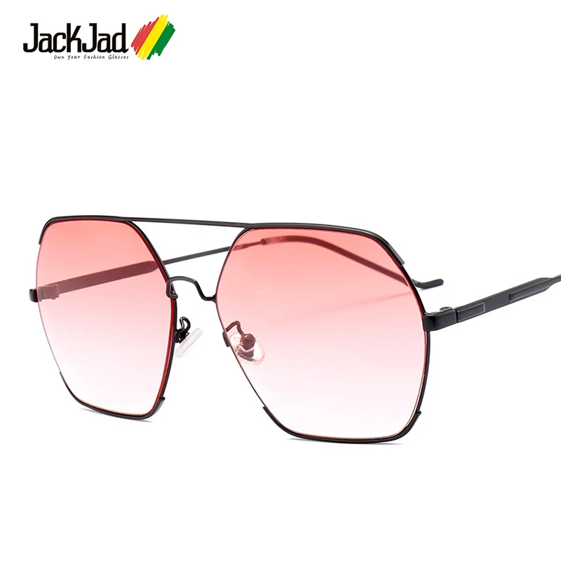 

JackJad Fashion Hexagon Metal Aviation Style Gradient Sunglasses Men Women Vintage Brand Design Sun Glasses Oculos De Sol 18064