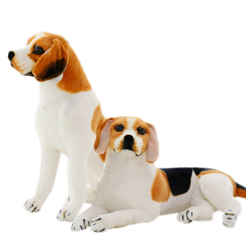 realistic stuffed beagle