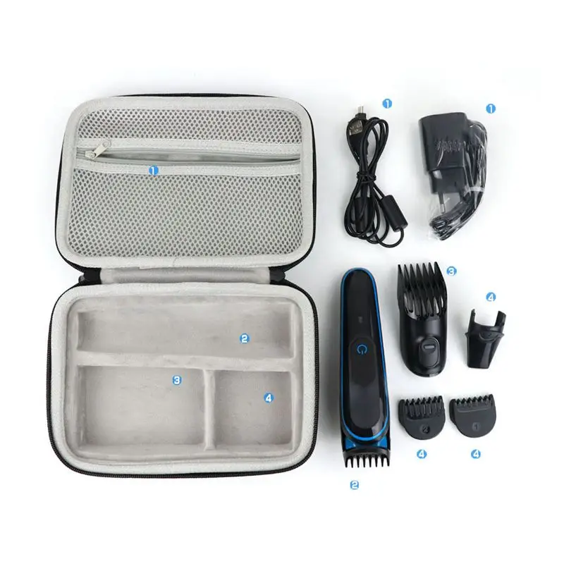 Estuche de almacenamiento para cortadora pelo Estuche de transporte, bolsa de afeitadora a prueba de golpes, estuche rígido de Eva, de para Braun Mgk3020/3060/3080 - AliExpress Productos electrónicos