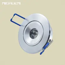 10 шт./лот 3 Вт светодиодный встраиваемый светильник Кабинета epistar светодиодный серебристый корпус 85-265 в светильник