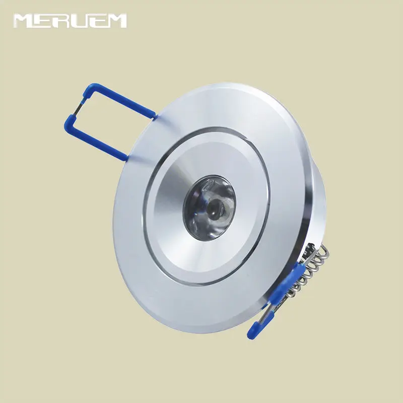

Free shipping 10pcs/lot 3W LED Recessed Downlight Cabinet Lamp epistar led silver shell 85-265v down light