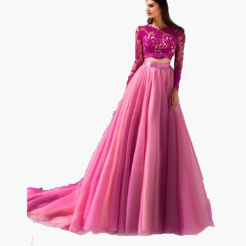

Fashion Floor Length Chiffon Skirts Zipper Style Custom Made Lady Skirt With Long Train A Line Pink Women Clothing