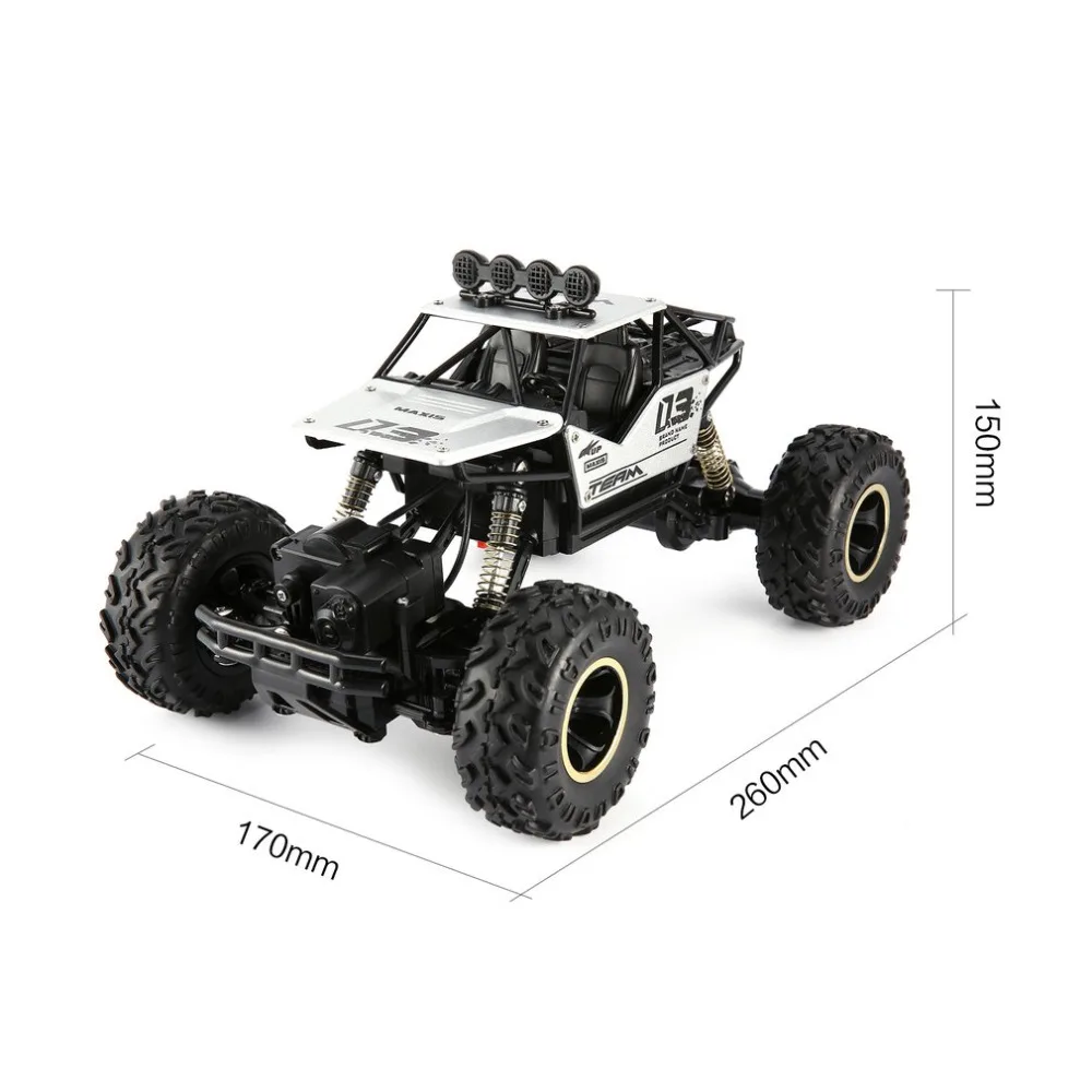 1/16 2,4 GHz сплав корпус Rock Crawler 4WD двойные двигатели внедорожный пульт дистанционного управления RC багги Bigfoot скалолазание автомобиль игрушки